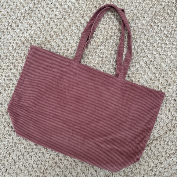 NWOT Sézane Pink Corduroy Tote Bag - Picture 5 of 5